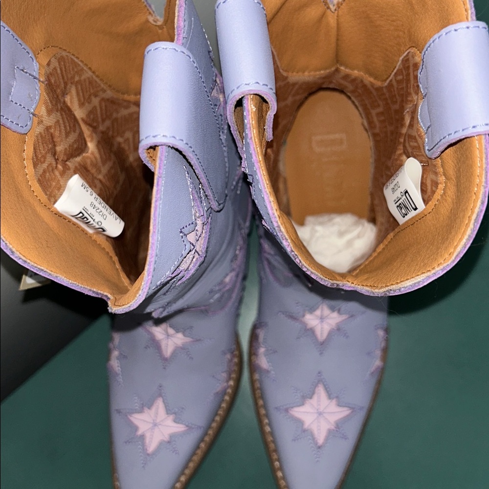 NEW DINGO WOMEN'S STARBURST WESTERN BOOTIES BOOTS - ROUND TOE SIZE 6.5 Z535 - Picture 6 of 7